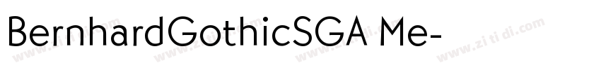BernhardGothicSGA Me字体转换
